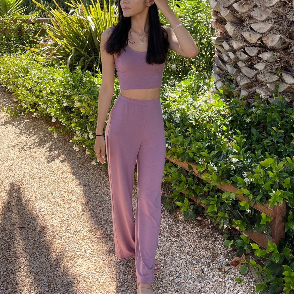 Tank & Wide Leg Pant Two-Piece Set